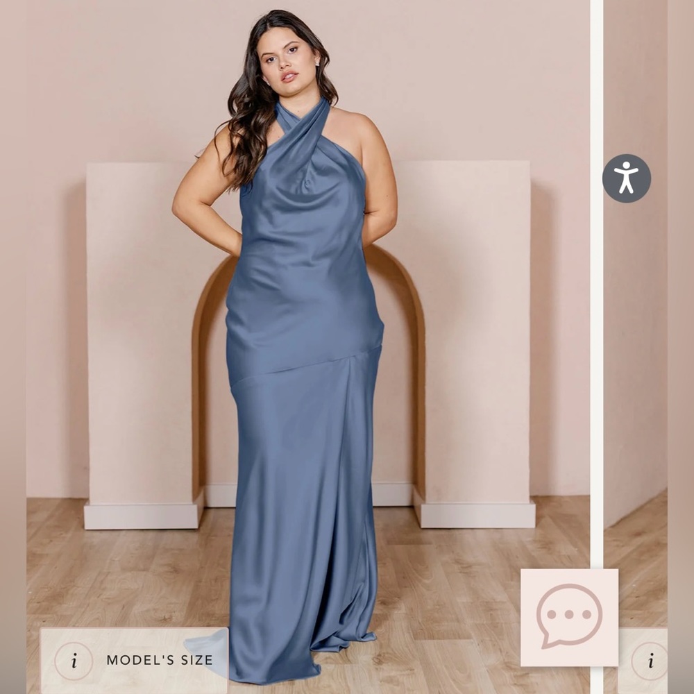Revelry Athena Satin Dress